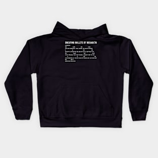 Sweating Bullets Chords Lyrics Kids Hoodie